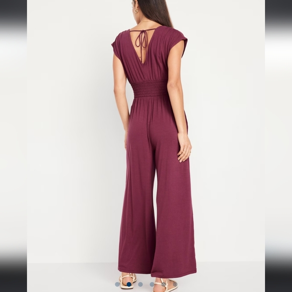 Old Navy waist defined shirred jumpsuit - Picture 2 of 5